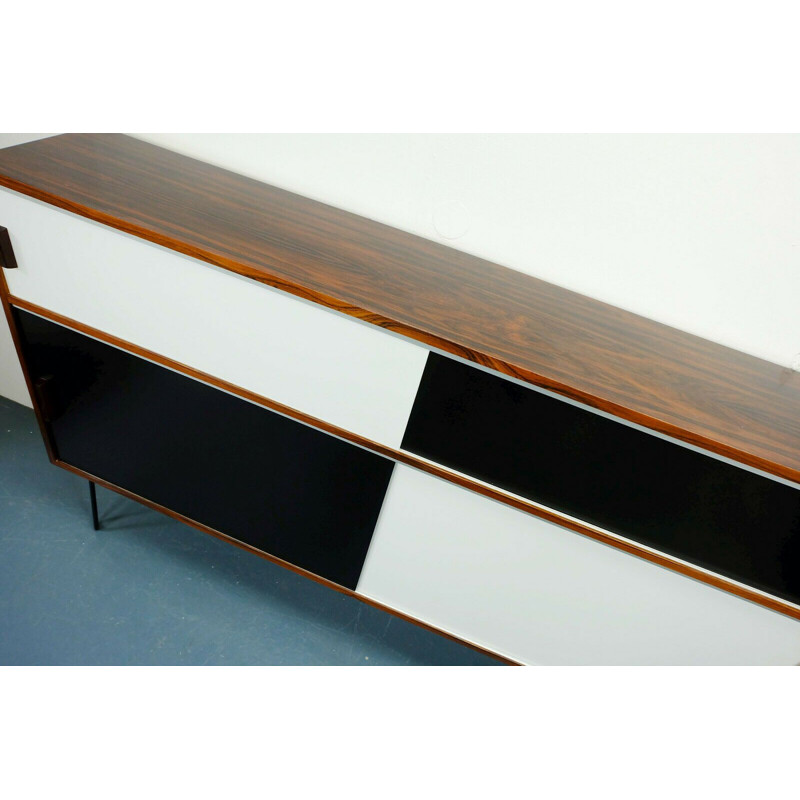 Vintage Sideboard in Rosewood black and white Germany 1960s