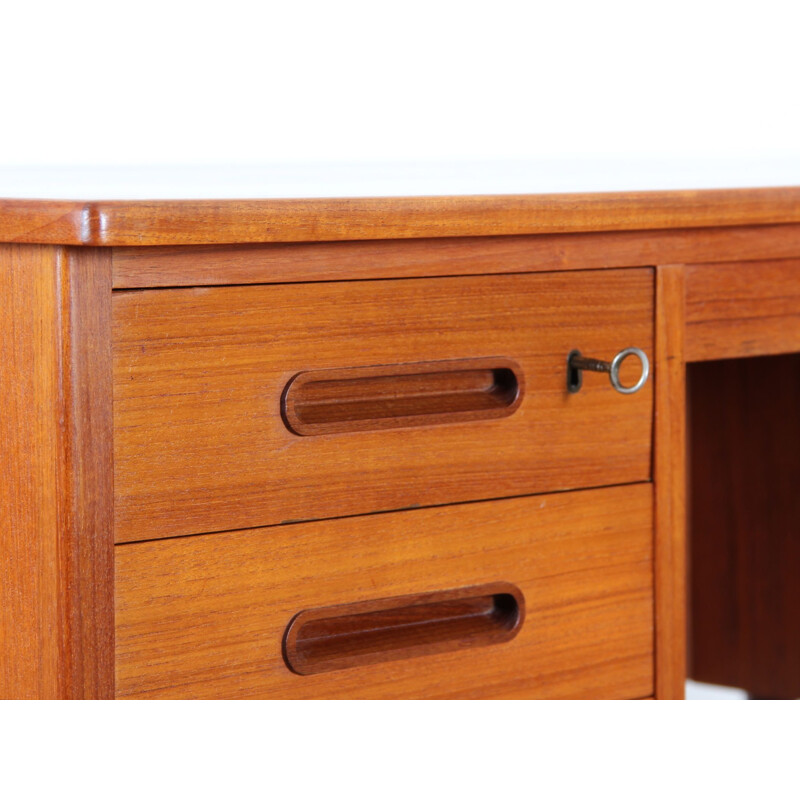 Vintage desk in teak Scandinavian 1960s