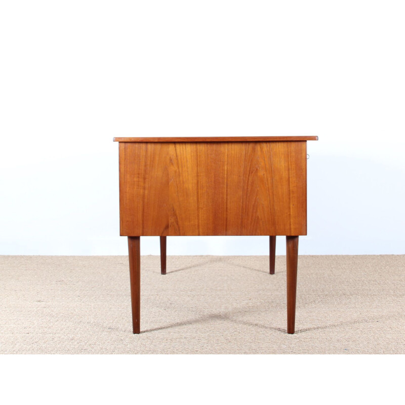 Vintage desk in teak Scandinavian 1960s