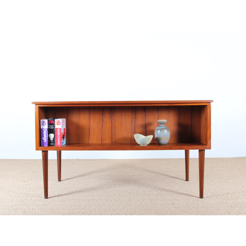 Vintage desk in teak Scandinavian 1960s