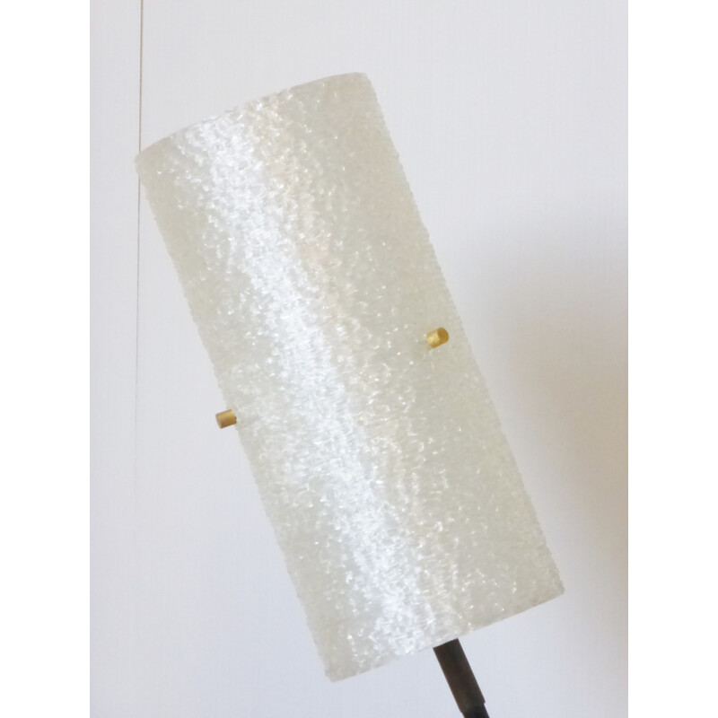 Vintage steel and resin floor lamp - 1950s