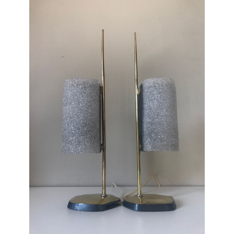 Coppia di lampade arlus vintage del 1960