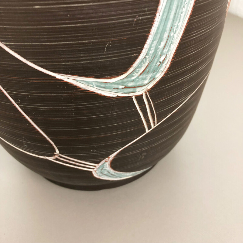 Vase de sol vintage en céramique par Sawa Franz Schwaderlapp des années 1950