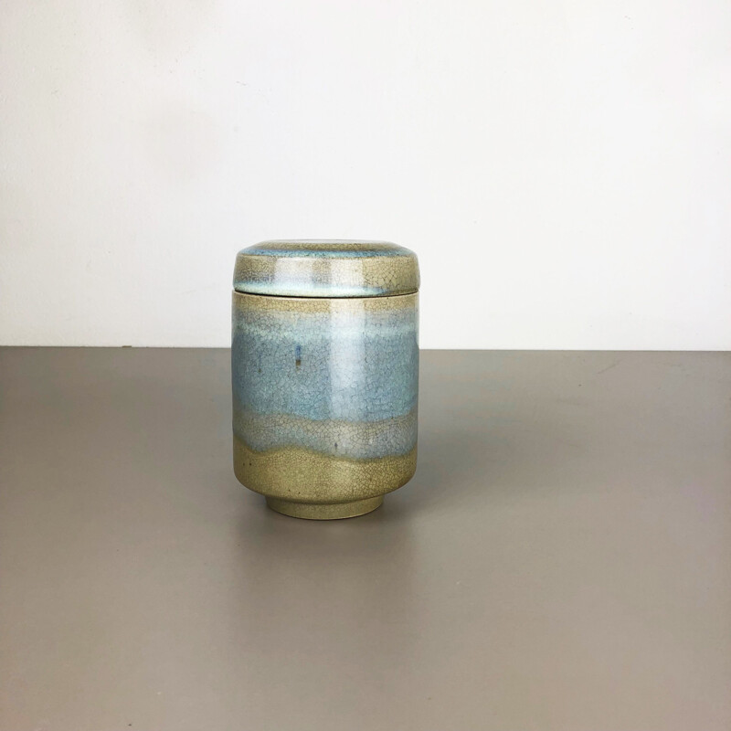 Vintage abstract ceramic vase by Wendelin Stahl, Germany 1970