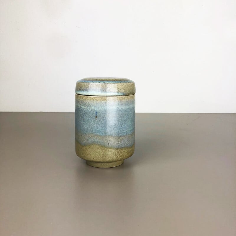 Vintage Vase aus abstrakter Keramik von Wendelin Stahl, Deutschland 1970