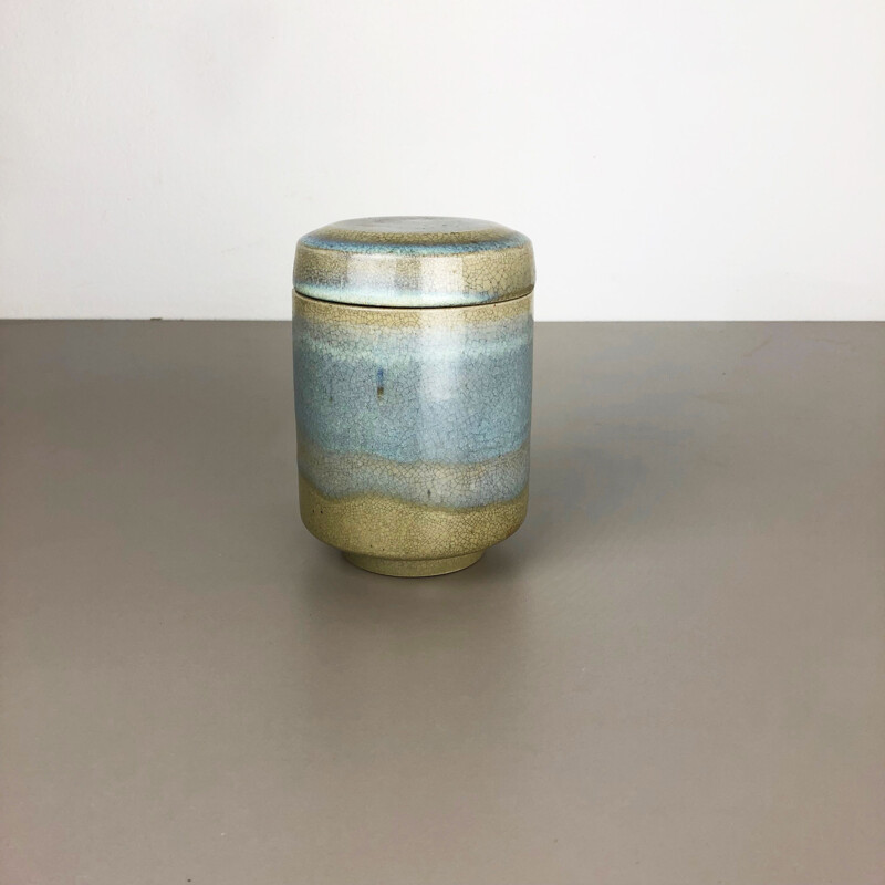 Vintage Vase aus abstrakter Keramik von Wendelin Stahl, Deutschland 1970