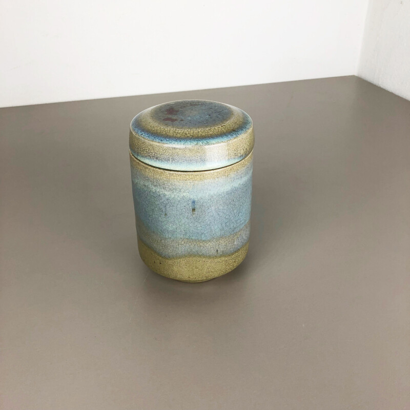 Vintage Vase aus abstrakter Keramik von Wendelin Stahl, Deutschland 1970