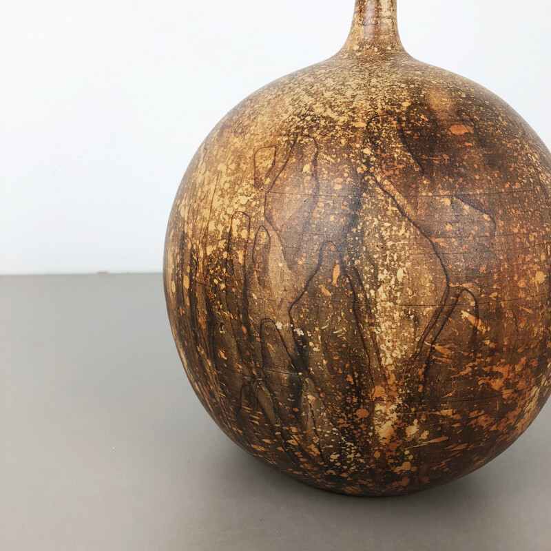 Vintage ceramic vase by Gerhard Liebenthron 1970s