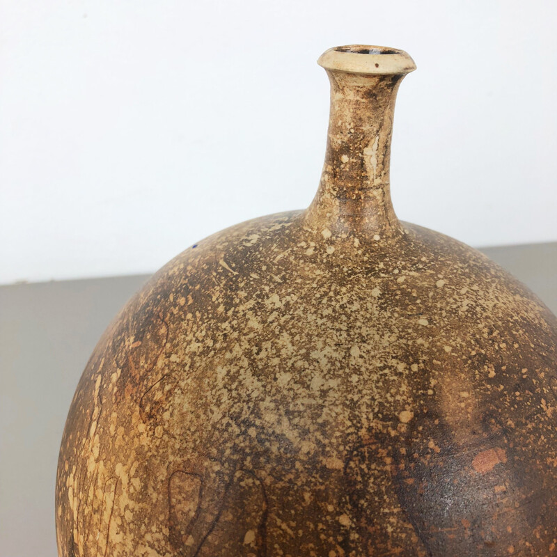 Vintage ceramic vase by Gerhard Liebenthron 1970s