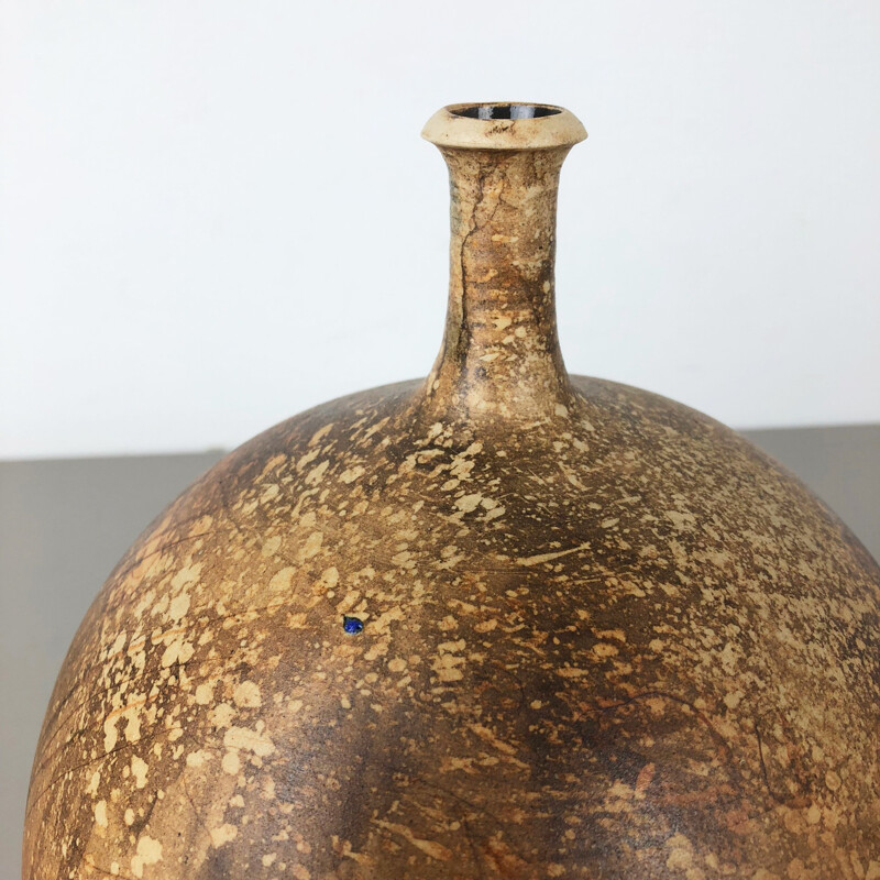 Vintage ceramic vase by Gerhard Liebenthron 1970s