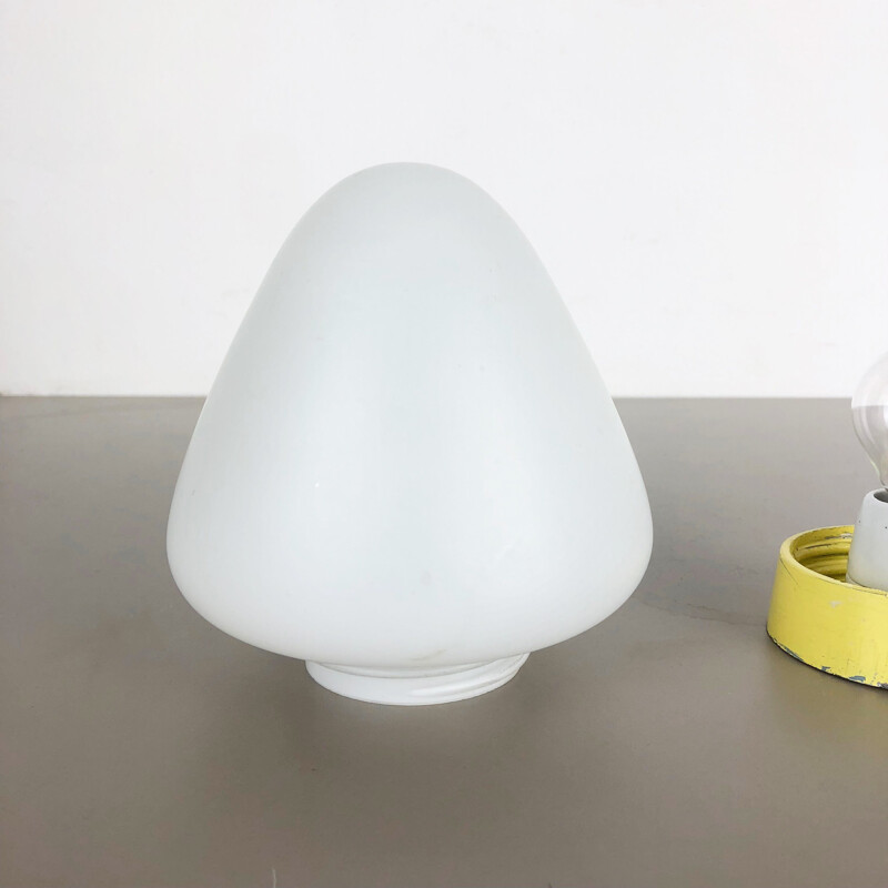 Vintage german sconce by Bega Lights in opaline and metal 1960