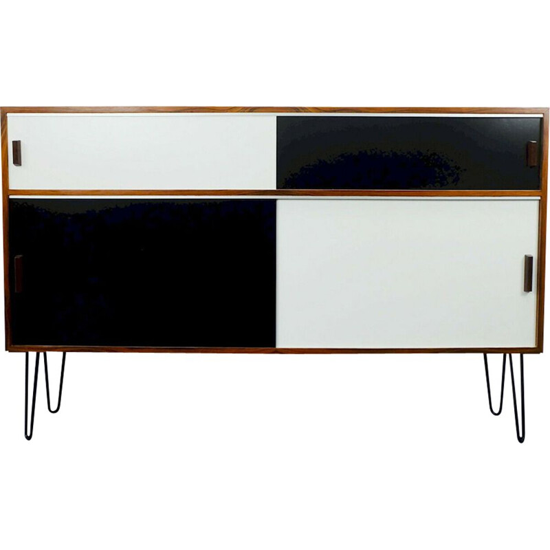 Vintage Sideboard in Rosewood black and white Germany 1960s