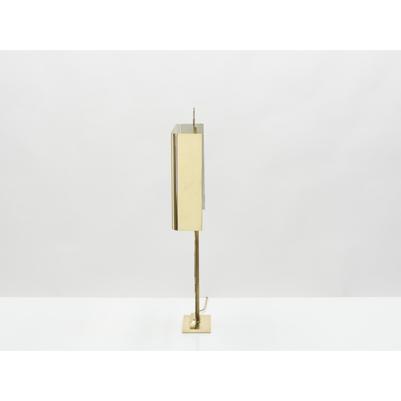 Vintage brass lamp for Maison Charles, 1970