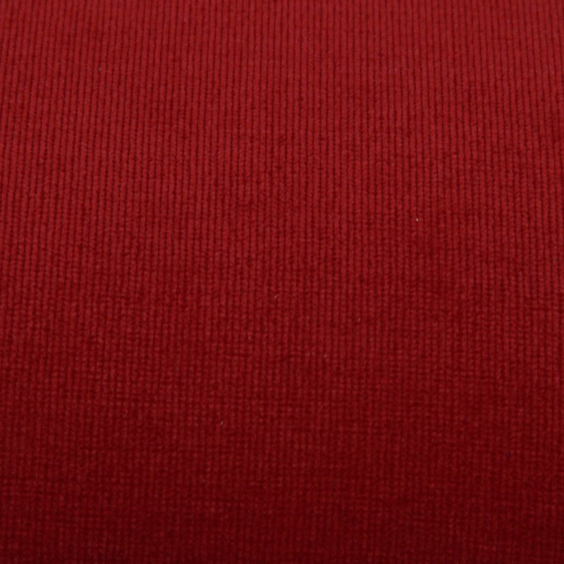 Paire de fauteuils vintage italiens en velours rouge et bois 1950