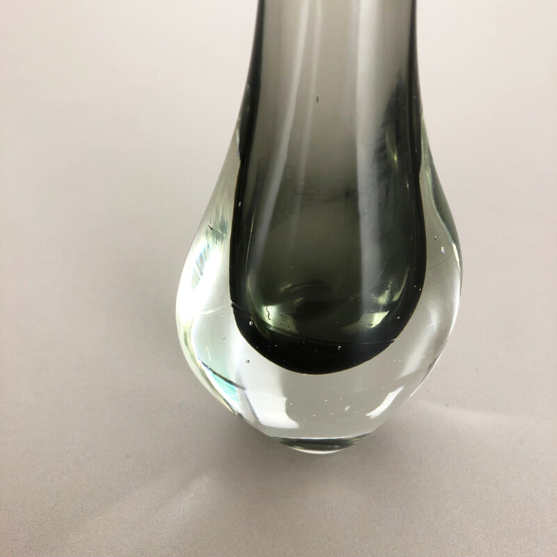 Vintage vaso italiano da Poli em vidro Murano 1970