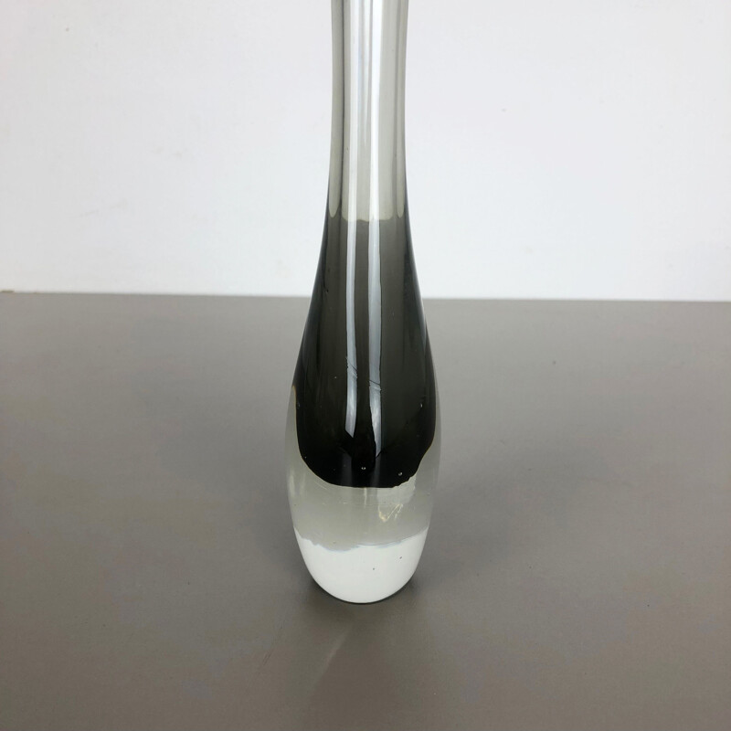 Vintage italian vase by Poli in Murano glass 1970