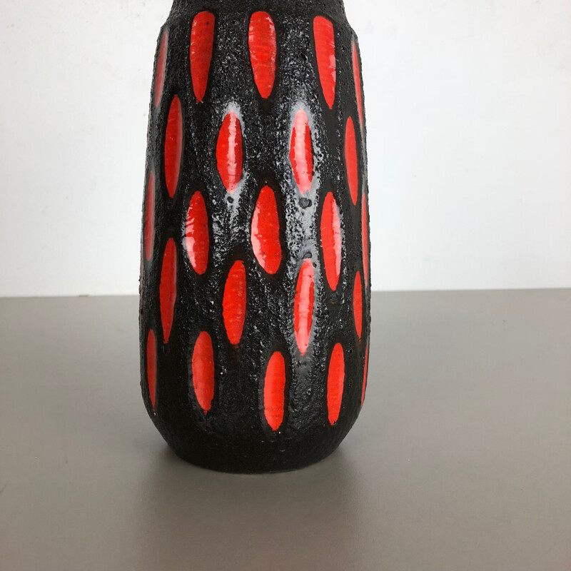 Vintage pottery Fat Lava vase by Scheurich