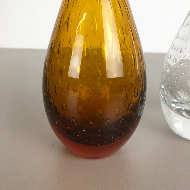 Conjunto de 2 vasos de vidro vintage de Hirschberg