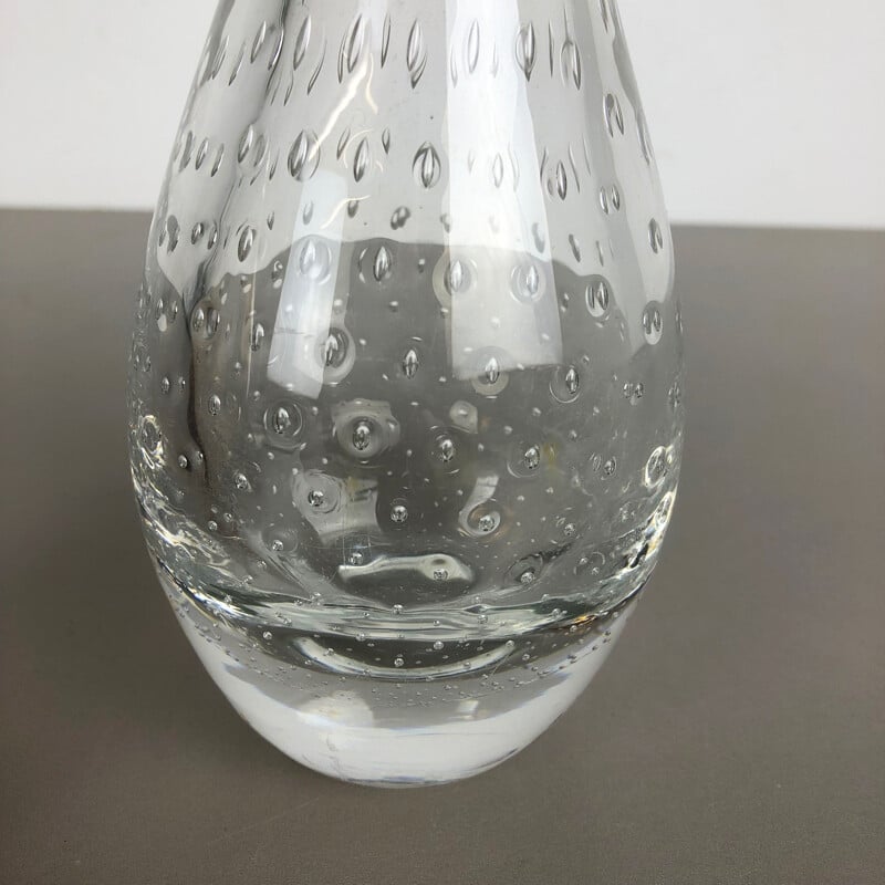 Set of 2 vintage glass vase