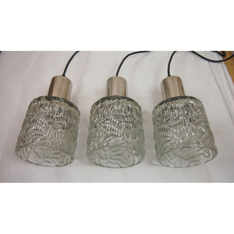 Set of 3 vintage hanging lamp KALMAR