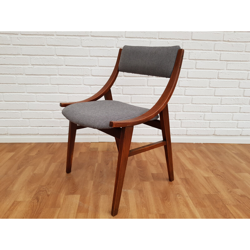 Vintage small armchair in beech wood