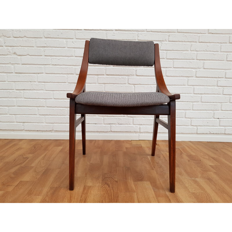 Vintage small armchair in beech wood