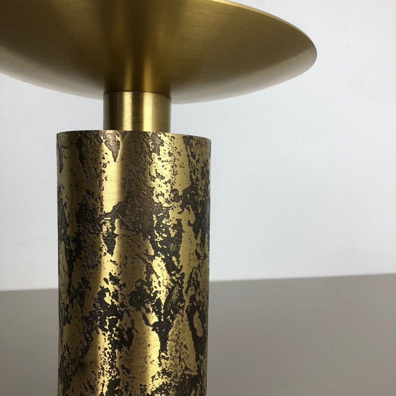 Vintage brass and metal candlestick, Germany 1970