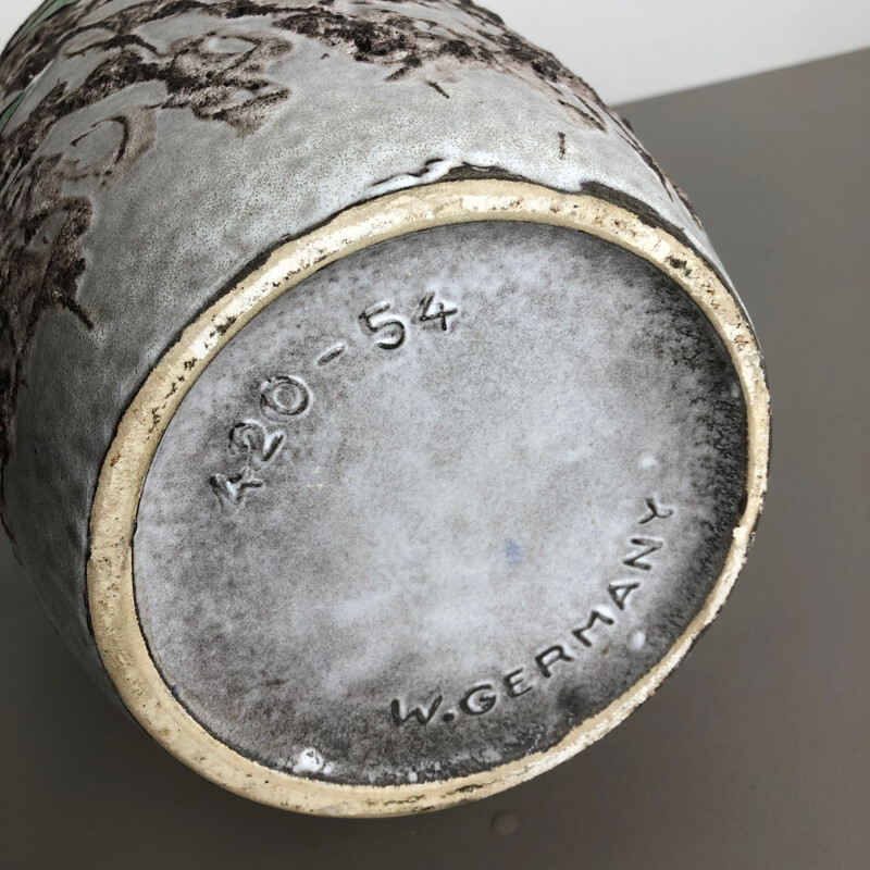 Vase Vintage Töpferei Fat Lava mehrfarbig 420-54 von Scheurich