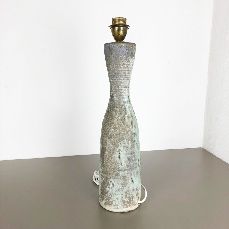 Lampe de table studio pottery vintage en céramique par Piet Knepper pour Mobach, Pays-bas 1960