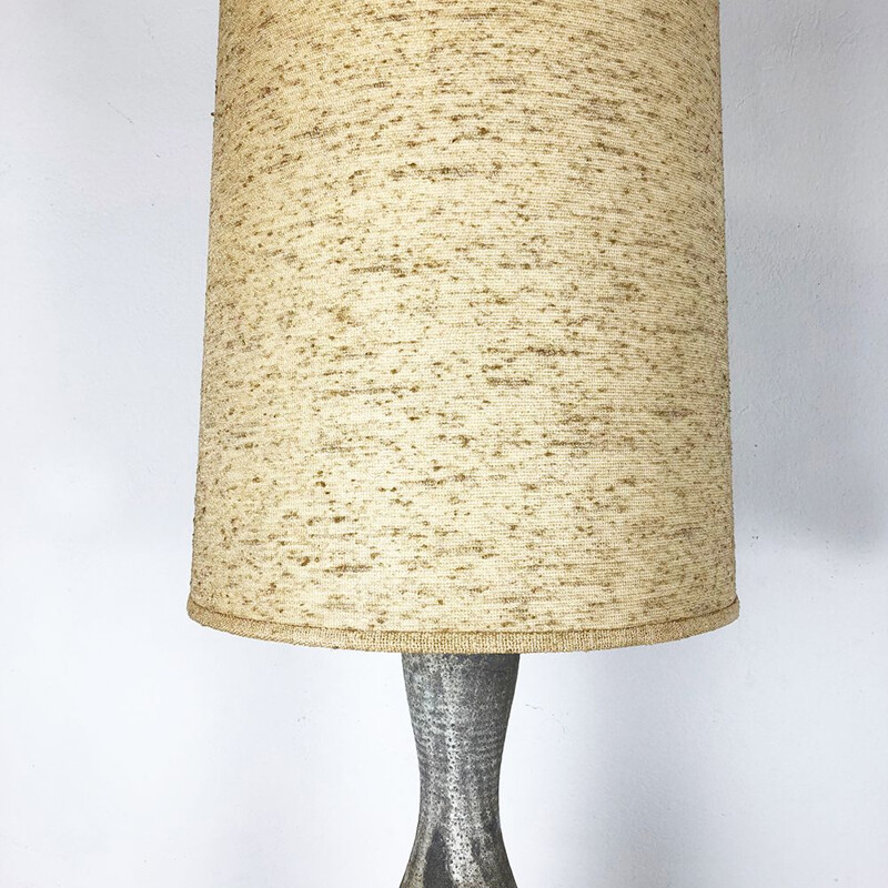 Vintage aardewerk studio tafellamp van Piet Knepper voor Mobach, Nederland 1960