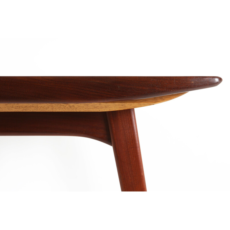 Vintage dining table in teak by Louis Van Teeffelen for Wébé 1960s