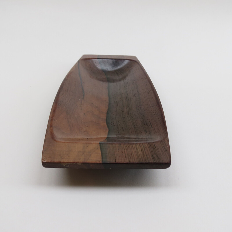 Vintage dish Rosewood for Wood Art by Jean Gillon Brazil 1960s