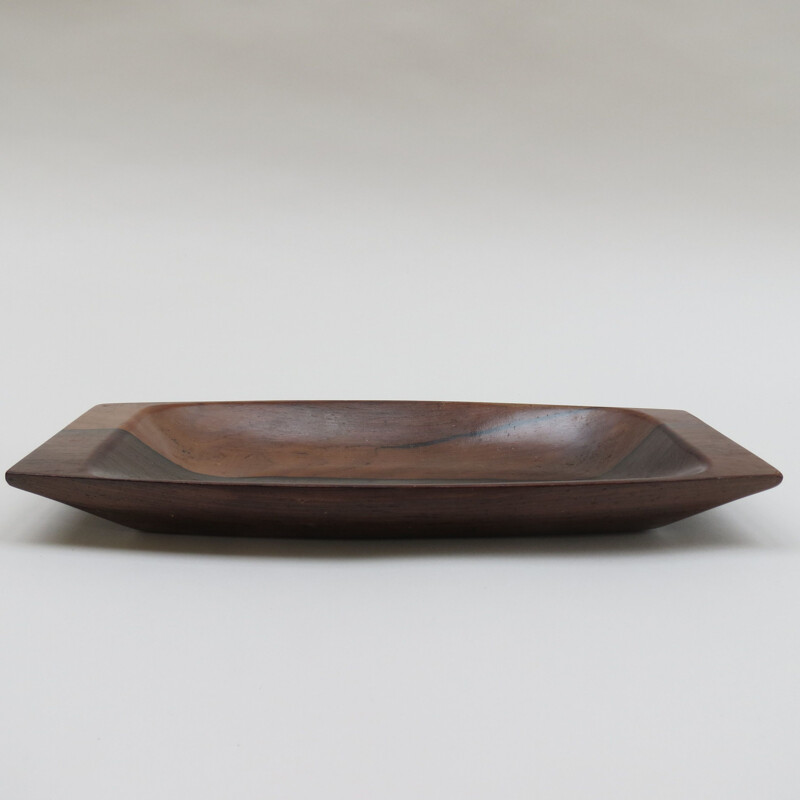 Vintage dish Rosewood for Wood Art by Jean Gillon Brazil 1960s