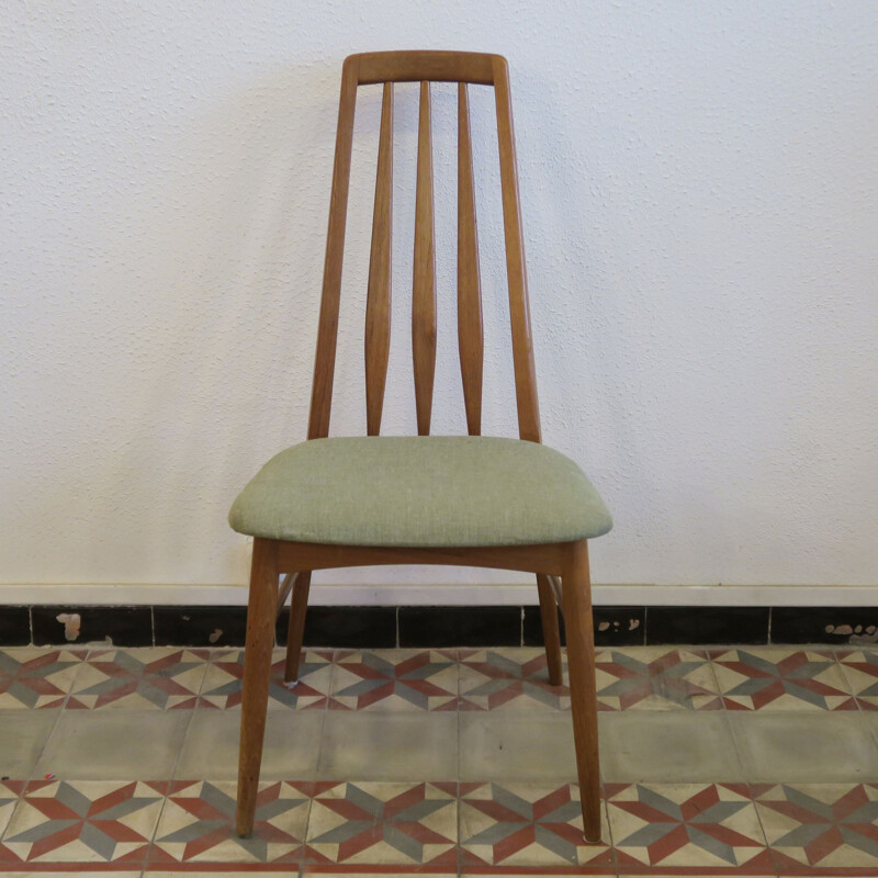 Set of 9 vintage chairs Eva by Niels Koefoed for Koefoeds Möbelfabrik, Hornslet, Denmark