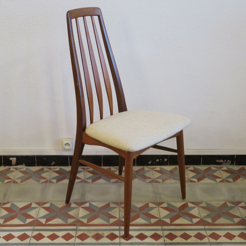 Set of 9 vintage chairs Eva by Niels Koefoed for Koefoeds Möbelfabrik, Hornslet, Denmark