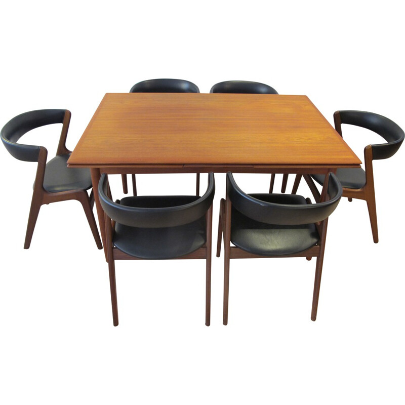 Scandinavian teak dining set - 1960s