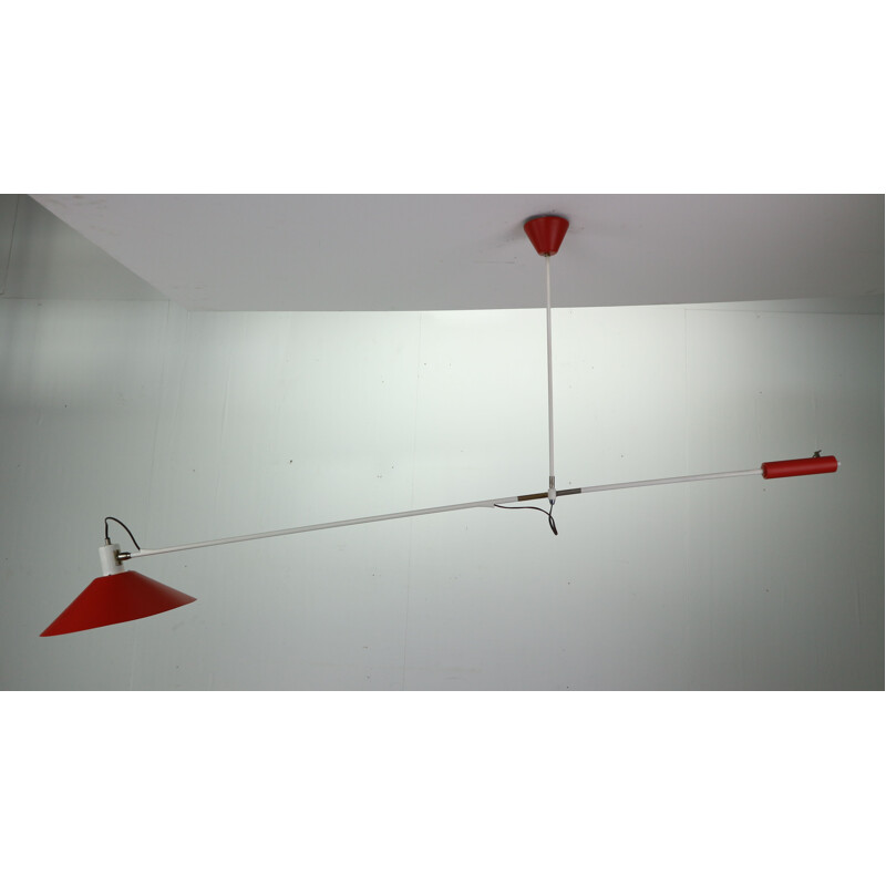 Vintage ceiling lamp J.J.M. Hoogervorst Counter Balance by Anvia Holland 1950