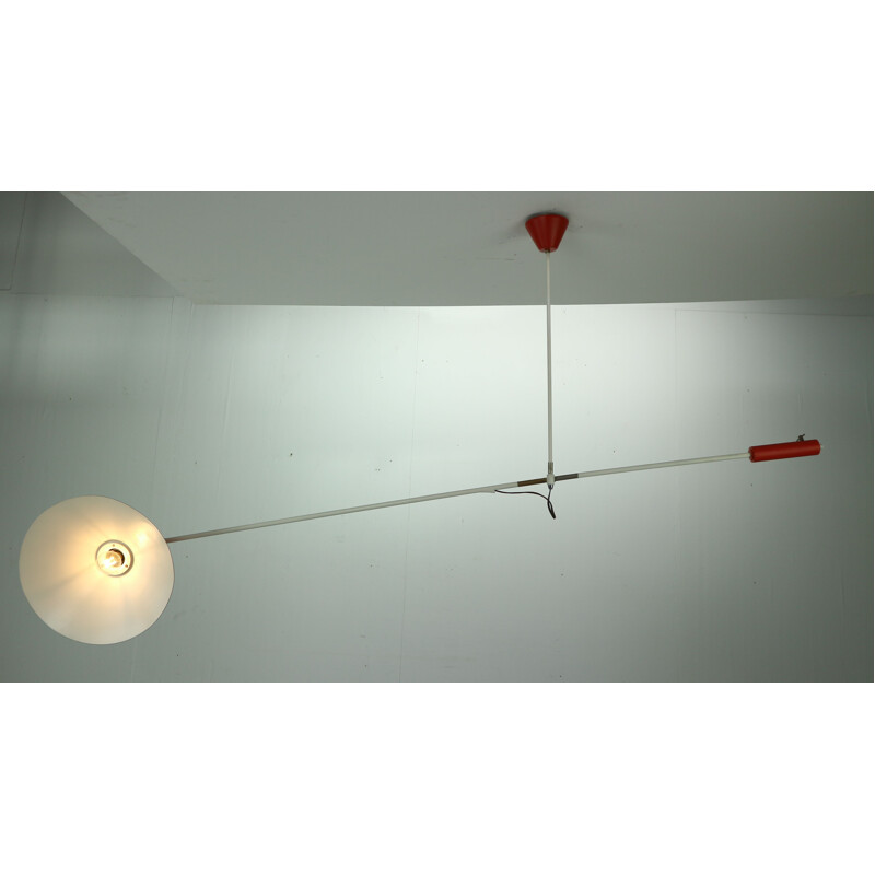 Vintage ceiling lamp J.J.M. Hoogervorst Counter Balance by Anvia Holland 1950