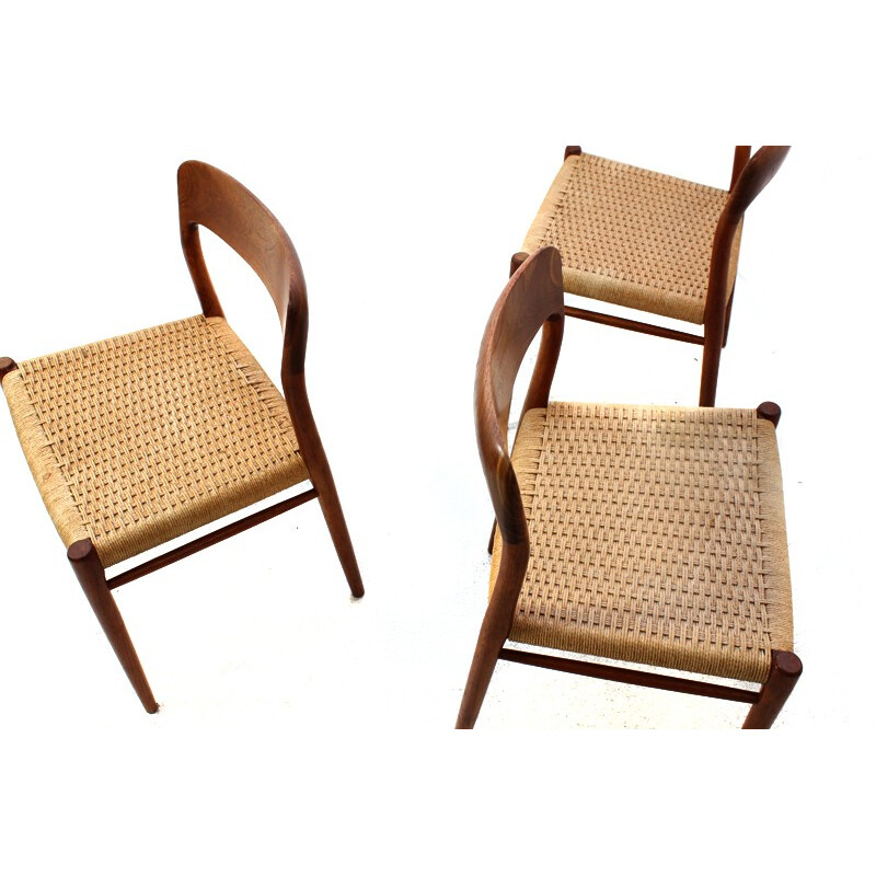 6 chairs model 75, Niels O. MOLLER - 1950s