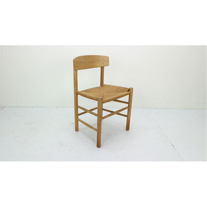 Vintage Danish dining chair in oak by Borge Mogensen,1940