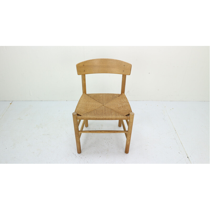 Vintage Danish dining chair in oak by Borge Mogensen,1940