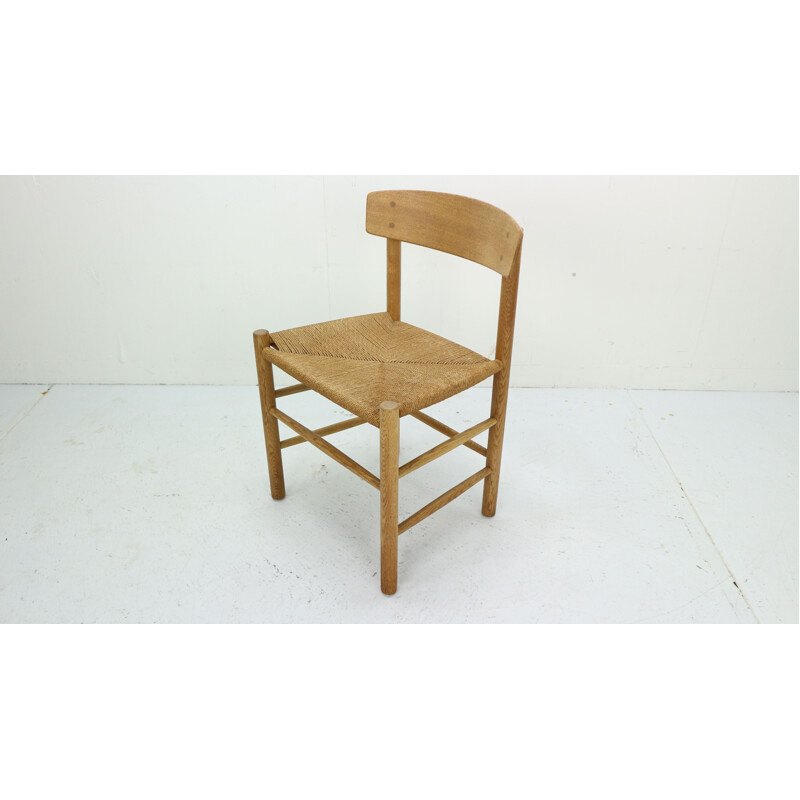 Vintage Danish dining chair in oak by Borge Mogensen,1940