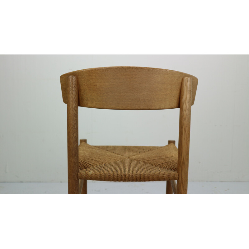 Vintage Danish dining chair in oak by Borge Mogensen,1940