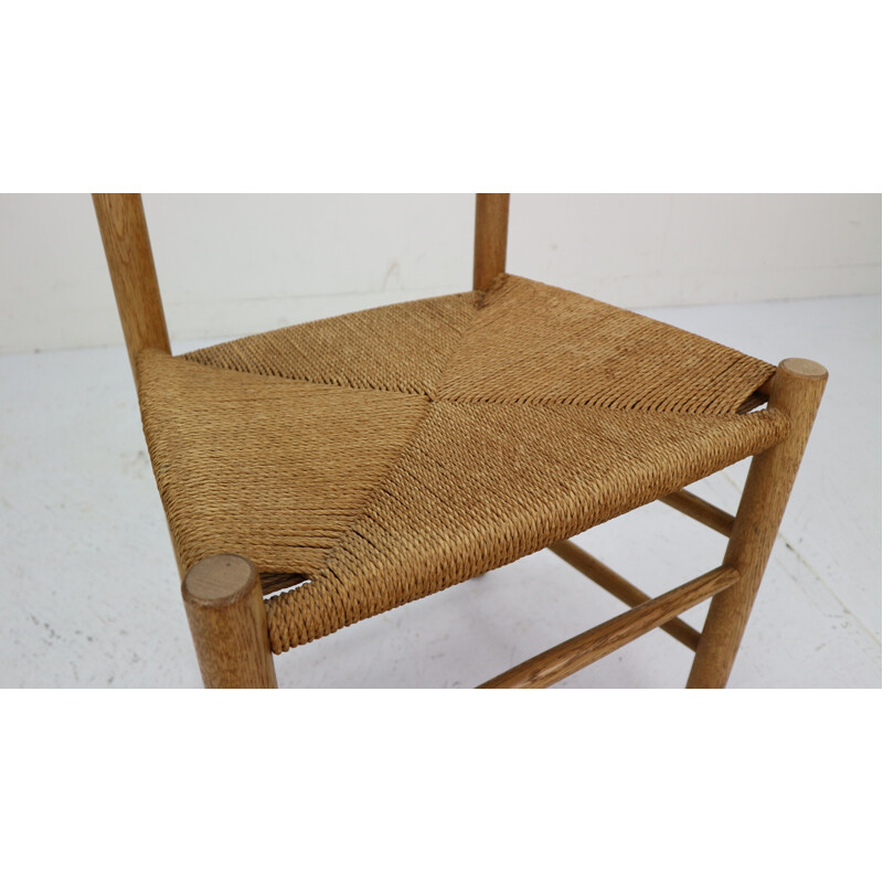 Vintage Danish dining chair in oak by Borge Mogensen,1940