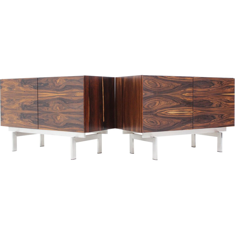 Pair of Brande Mobelfabrik rosewood sideboards, Ib KOFOD-LARSEN - 1960s