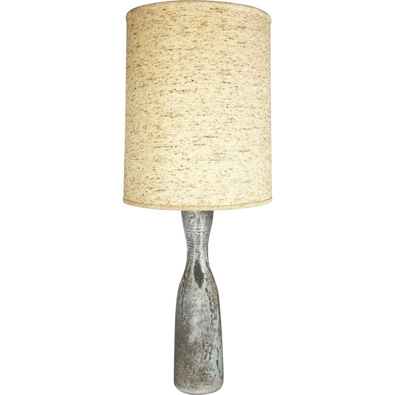 Vintage ceramic studio pottery table lamp by Piet Knepper for Mobach, The Netherlands 1960