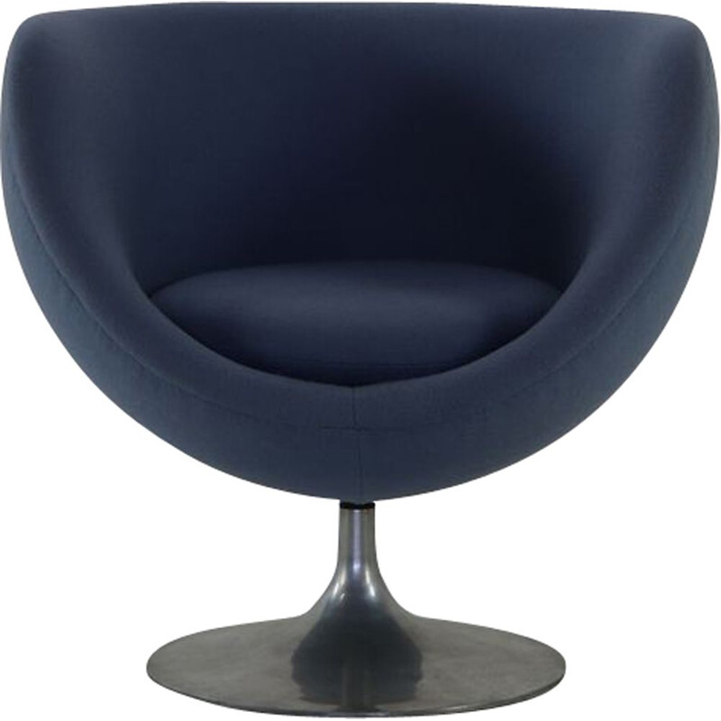 Vintage armchair Crocus Ball on Tulip base by Pierre Guariche for Meurop Belgium 1967