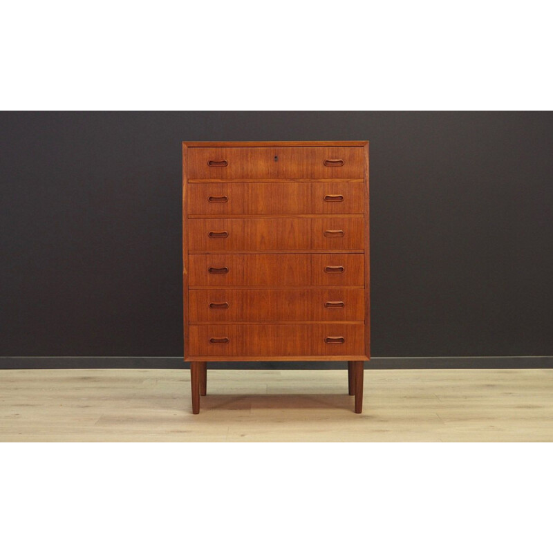 Vintage chest of drawers in teak from the 70s