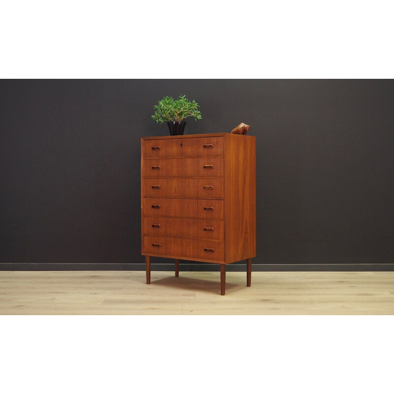 Vintage chest of drawers in teak from the 70s
