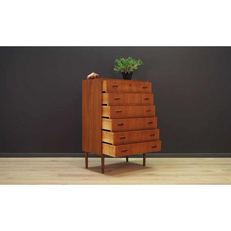 Vintage chest of drawers in teak from the 70s